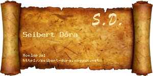 Seibert Dóra névjegykártya